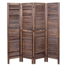 Paravent MCW-G30, Trennwand Sichtschutz Raumteiler, Shabby-Look 170x162cm