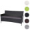 3-Sitzer Poly-Rattan Gartenbank Hamar, Sitzbank 7