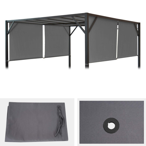 Ersatzbezug für Dach Pergola Pavillon Beja 3x3m 1