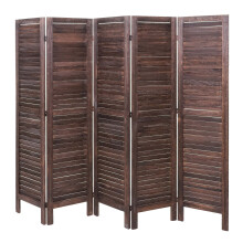 Paravent MCW-G30, Trennwand Sichtschutz Raumteiler, Shabby-Look 170x200cm
