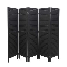 Paravent MCW-G30, Trennwand Sichtschutz Raumteiler, Shabby-Look 170x200cm