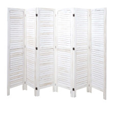 Paravent MCW-G30, Trennwand Sichtschutz Raumteiler, Shabby-Look 170x240cm