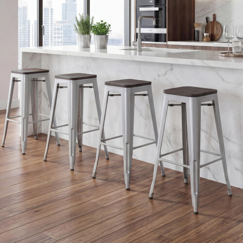 Tabouret de bar MCW-A73 (lot de 4) 1