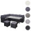 Poly-Rattan-Garnitur MCW-A29, Gartengarnitur Sitzgruppe Lounge-Esstisch-Set, schwarz 9
