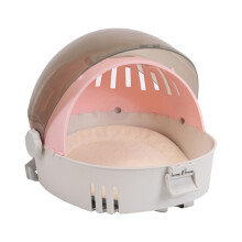 Transparent Cat Carrier Backpack with Ventilated Design and Removable Warm Pad for Travel