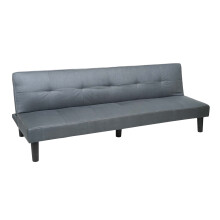 3er-Sofa MCW-G11, Couch Schlafsofa Gästebett Bettsofa Klappsofa, Schlaffunktion 195cm