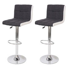 2er-Set Barhocker MCW-G87, Tresenhocker Barstuhl, höhenverstellbar
