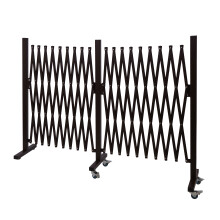 Barrière de sécurité MCW-B34, barrière de séparation en ciseaux, marron