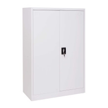 Aktenschrank MCW-H17, Stahlschrank Büroschrank Schrank, 2 Türen abschließbar Metall