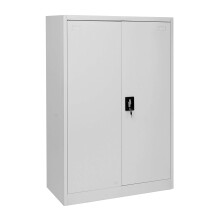 Aktenschrank MCW-H17, Stahlschrank Büroschrank Schrank, 2 Türen abschließbar Metall