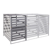 Modulo aggiuntivo per copribidoni box spazzatura rifiuti MCW-H62 97x67x114cm legno abete