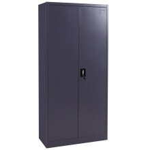 Aktenschrank MCW-H17, Stahlschrank Büroschrank Schrank, 2 Türen abschließbar Metall