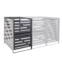 Modulo aggiuntivo per copribidoni box spazzatura rifiuti MCW-H62 97x67x114cm legno abete