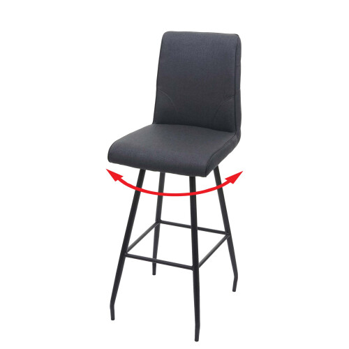 Tabouret de bar MCW-H72 pivotant 1