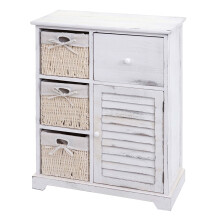 Kommode MCW-H21, Schrank Schubladenkommode, Massiv-Holz Korb-Schublade 80x60x30cm