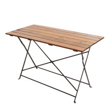Biergartentisch MCW-J40, Klapptisch Gartentisch, Gastronomie-Qualität Akazie MVG-zertifiziert 120x60cm