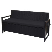 Poly-Rattan Banc 3 places MCW-F39