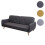 Schlafsofa MCW-J18, Couch Klappsofa Gästebett Bettsofa, Schlaffunktion Stoff/Textil 185cm 9
