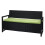 Poly-Rattan Banc 3 places MCW-F39 1