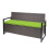 Poly-Rattan Banc 3 places MCW-F39 1