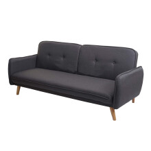 Schlafsofa MCW-J18, Couch Klappsofa Gästebett Bettsofa, Schlaffunktion Stoff/Textil 185cm