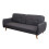 Schlafsofa MCW-J18, Couch Klappsofa Gästebett Bettsofa, Schlaffunktion Stoff/Textil 185cm 1