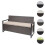 Poly-Rattan Banc 3 places MCW-F39 10