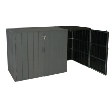 Modulo aggiuntivo per copribidoni box spazzatura rifiuti MCW-J28 Premium 88x69x116cm acciaio WPC
