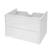 Waschbeckenunterschrank MCW-B19, Waschtischunterschrank Waschtisch Badezimmer, hochglanz Soft-Close 50x60cm