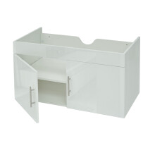 Waschbeckenunterschrank MCW-D16, Waschtischunterschrank Waschtisch Unterschrank Badmöbel, MVG hochglanz 90cm