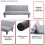 Schlafsofa MCW-J17, Couch Klappsofa Gästebett Bettsofa, Schlaffunktion Stoff/Textil 165cm 3