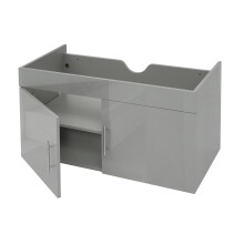 Waschbeckenunterschrank MCW-D16, Waschtischunterschrank Waschtisch Unterschrank Badmöbel, hochglanz 90cm