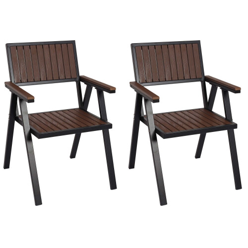 Chaise de jardin MCW-J95 (lot de 2)