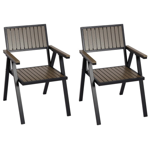 Chaise de jardin MCW-J95 (lot de 2)