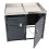 Cache-poubelle pour 2 poubelles MCW-H40b 5