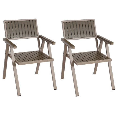 Chaise de jardin MCW-J95 (lot de 2)