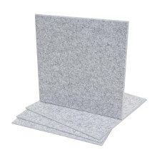 4er-Set Akustikwandpaneel MCW-L52, Wandpaneele Akustikplatten, schalldämmend 1qm Fläche 50x50cm