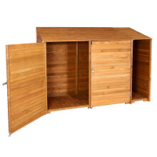 Geräteschuppen MCW-J75, Geräteschrank Gerätehaus, Holz gebeizt MVG-zertifiziert, 180x250x93cm