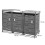 Cache-poubelle pour 3 poubelles MCW-H40b 4