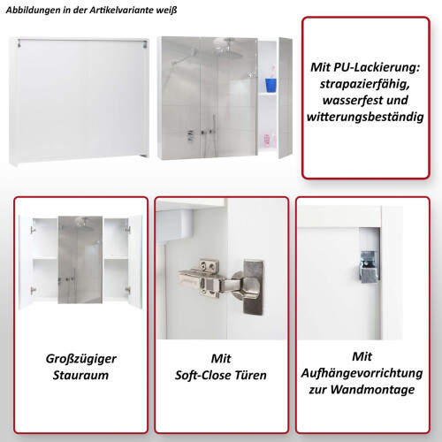 Armoire de toilette MCW-B19b 2