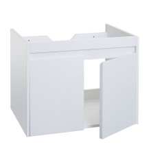 Waschbeckenunterschrank MCW-L86, Badezimmer Waschtisch Unterschrank, MVG Melamin 2 Türen 48x59x46cm
