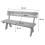 Banc de jardin MCW-L66 3