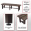 Banc de jardin en aluminium MCW-K60 2