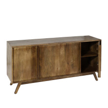 Sideboard MCW-L96, Kommode Schrank Anrichte, 4 Fächer und 4 Regalböden, Massiv-Holz Mango 72x146x43cm MVG