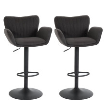 Tabourets de bar MCW-M67 (lot de 2)