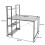 Bureau avec étagère MCW-K81 4