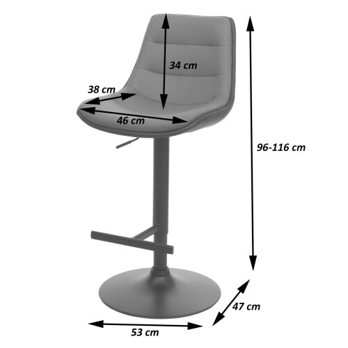 Tabouret de bar MCW-L85 (lot de 2) 2