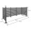 Clôture pour poubelles en aluminium MCW-K57 4