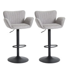 Tabourets de bar MCW-M67 (lot de 2)