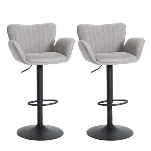 Tabourets de bar MCW-M67 (lot de 2)